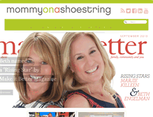 Tablet Screenshot of mommyonashoestring.com